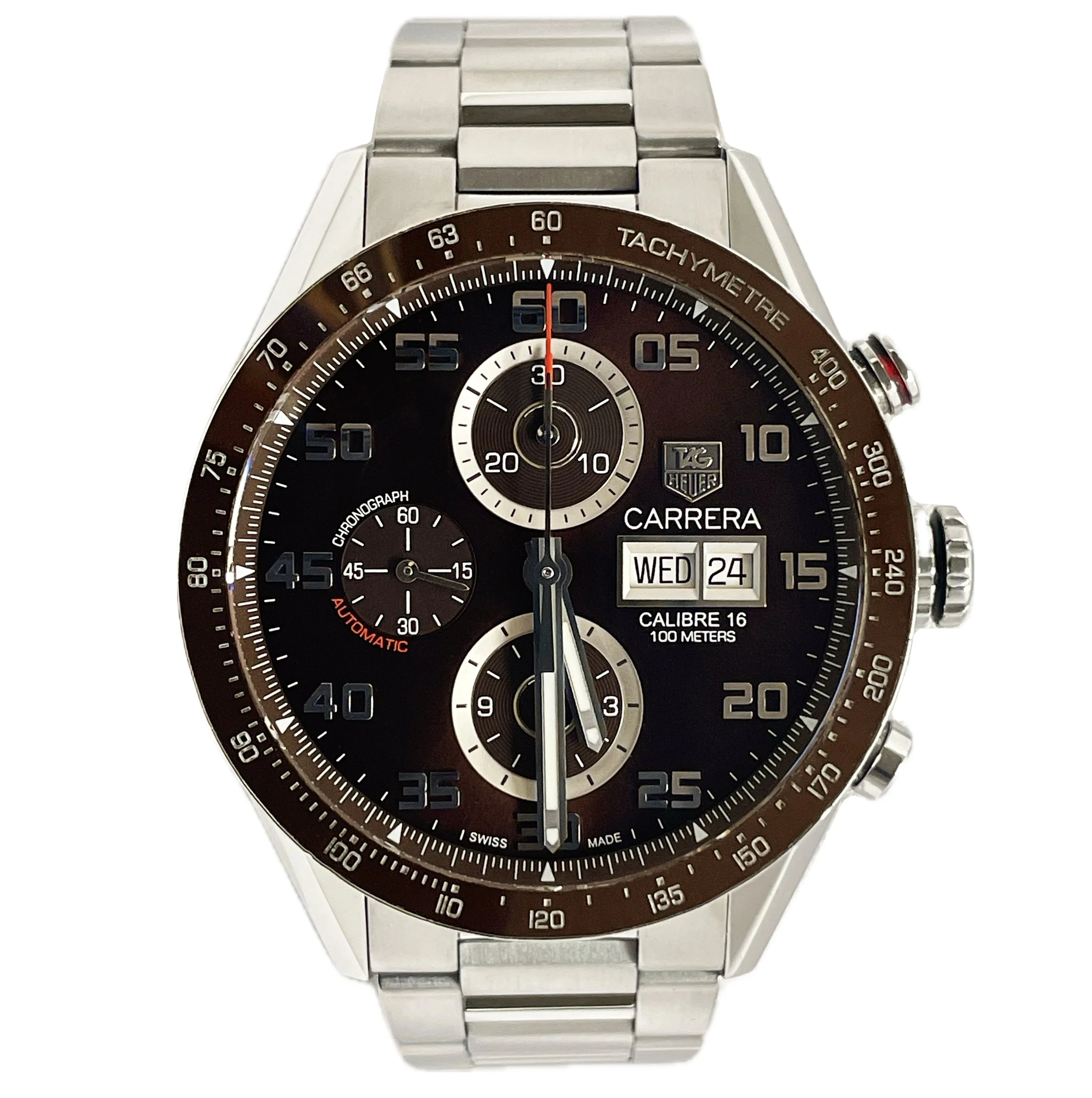 Tag Heuer CV2A1S Carrera Chronograph Brown Dial 43mm