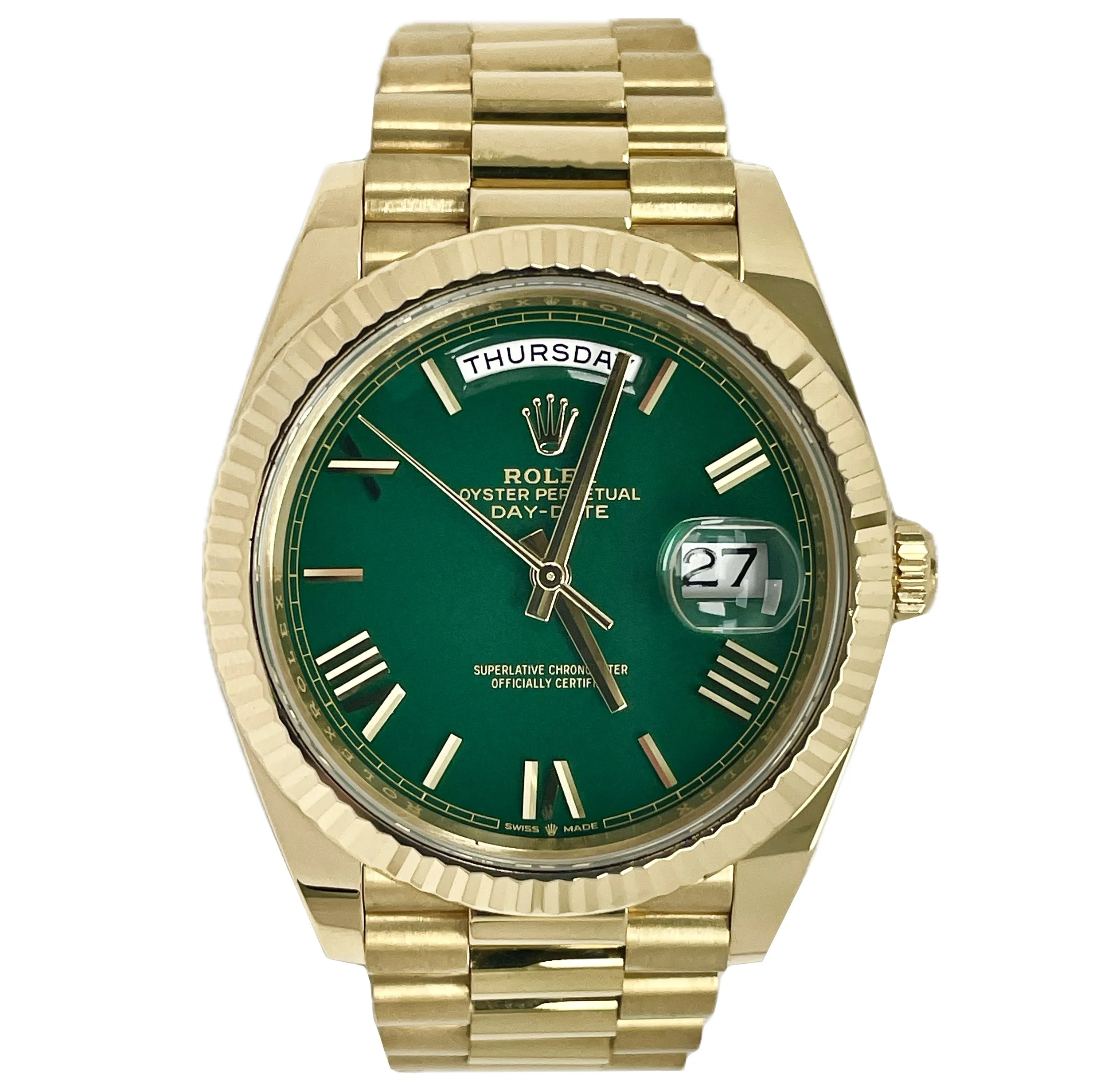 2024 Rolex 228238 Day-Date Green Dial 40mm