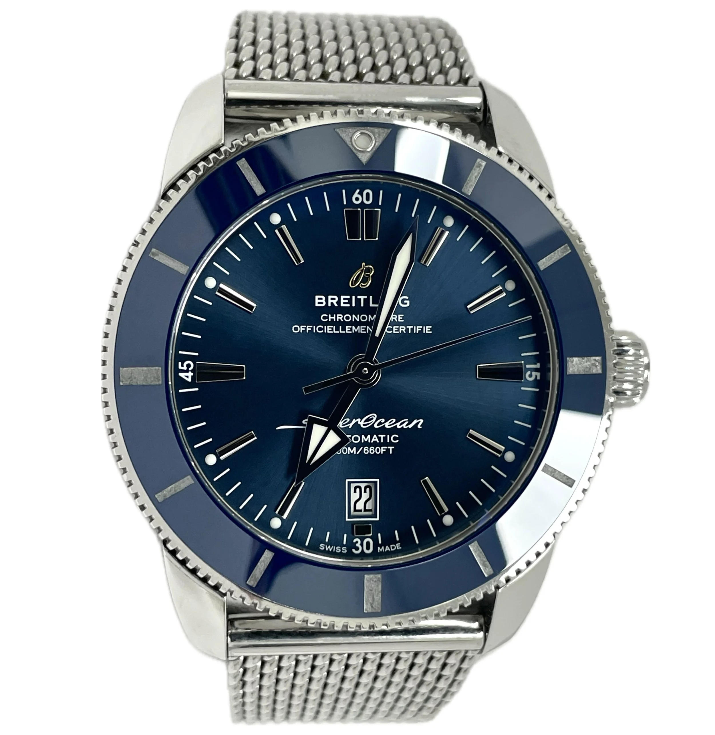 2021 Breitling AB2020 Superocean Blue Dial 46mm