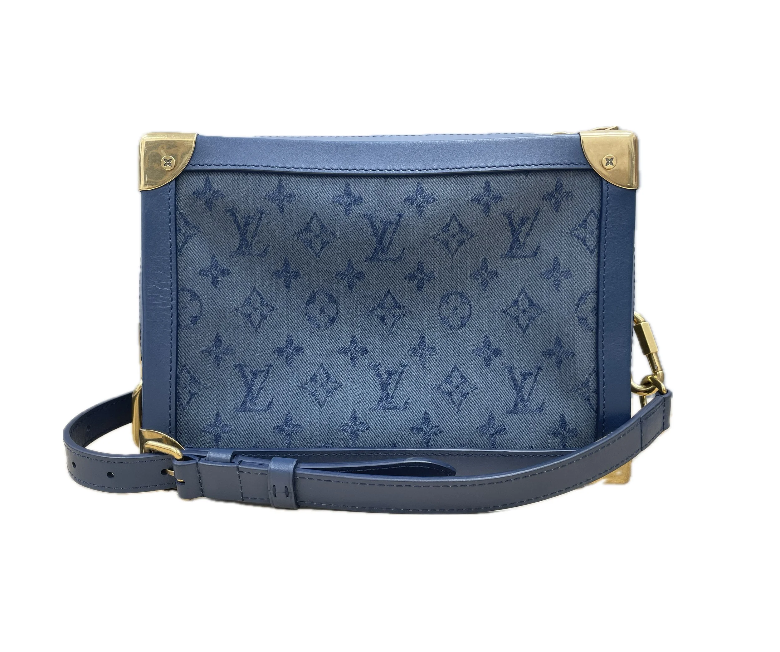 Louis Vuitton Soft Denim Trunk Mini Bag M44723