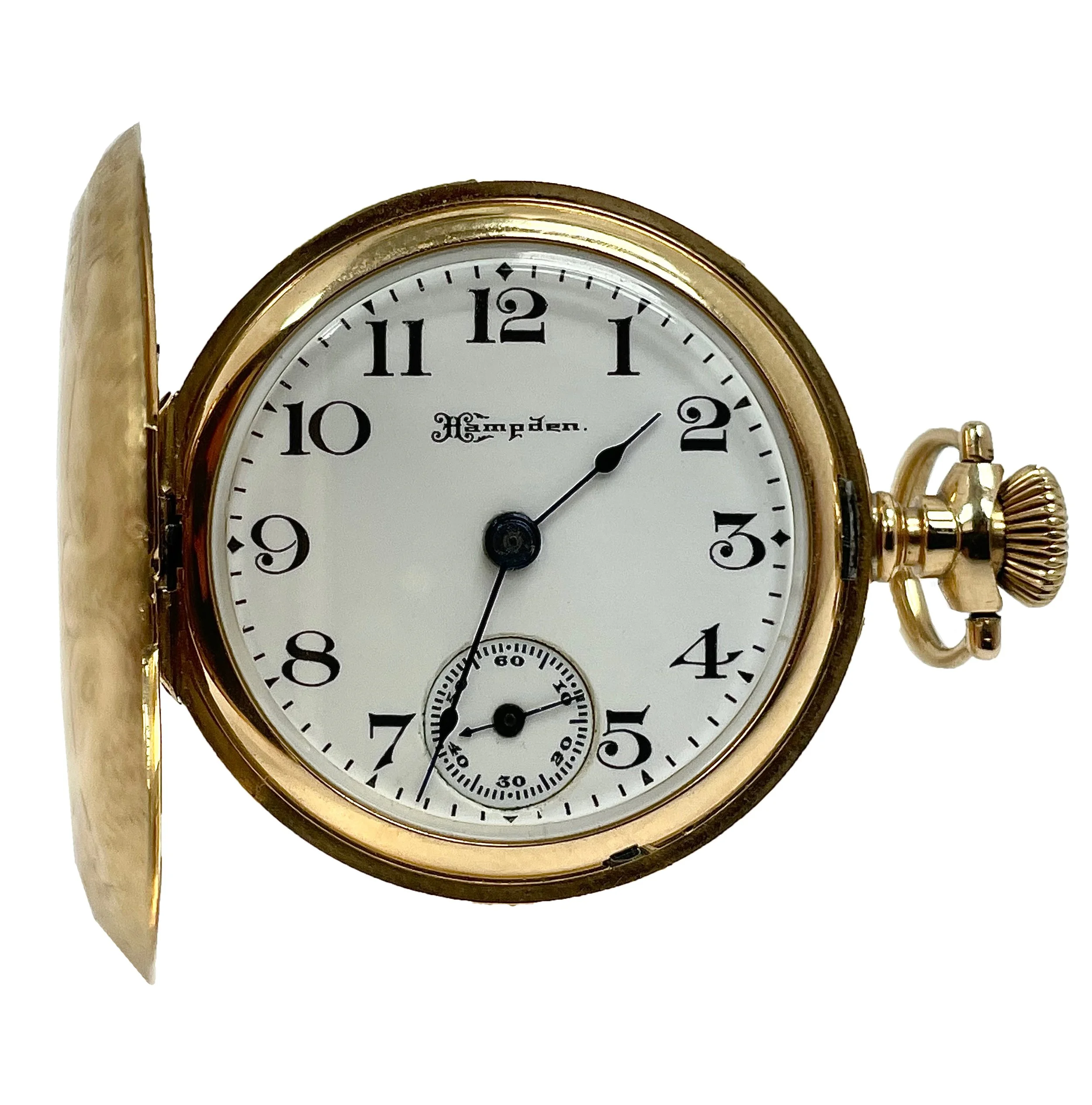 1909 Hampden Hunter Pocket Watch 32mm