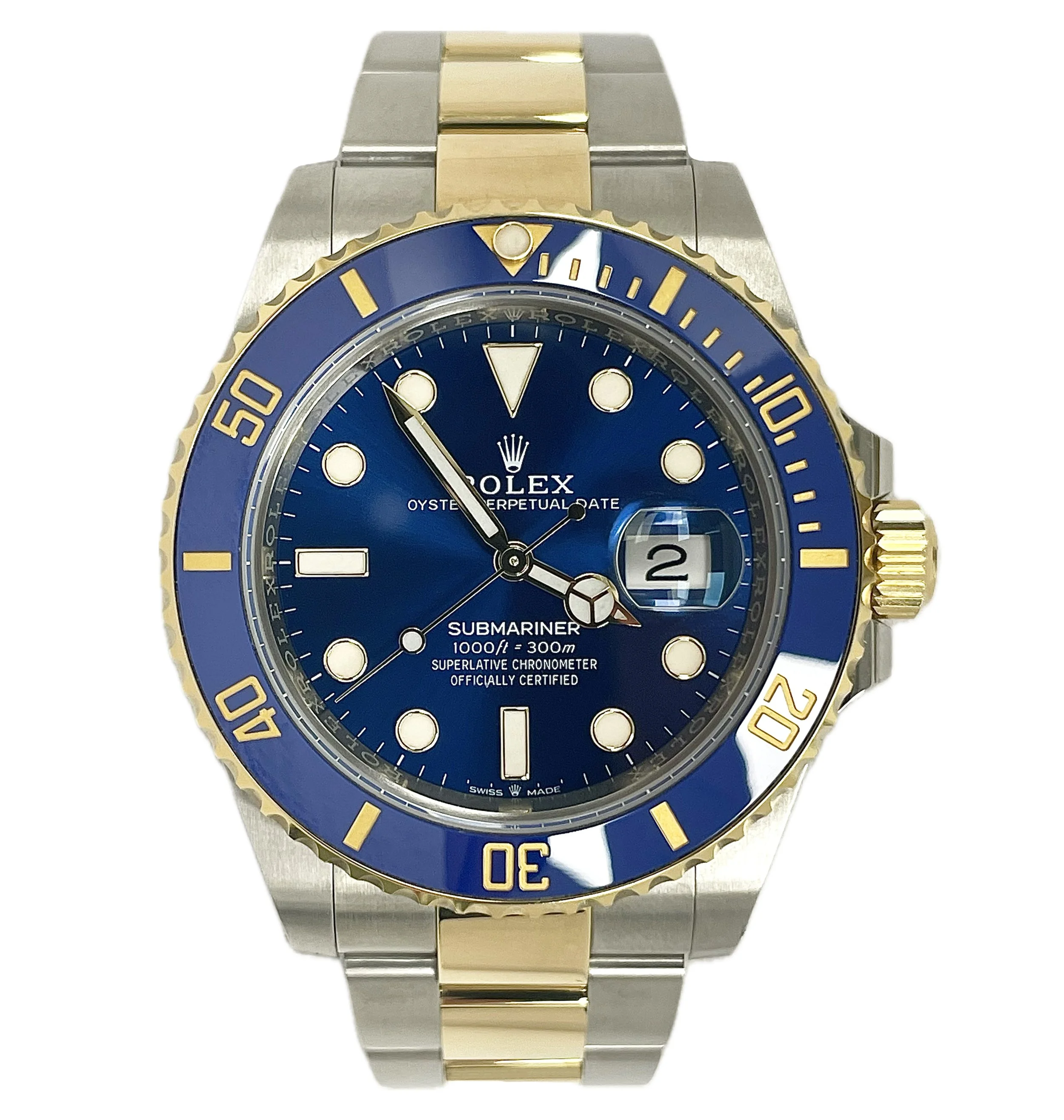 2022 Rolex 126613LB Submariner Two-Tone Blue 41mm