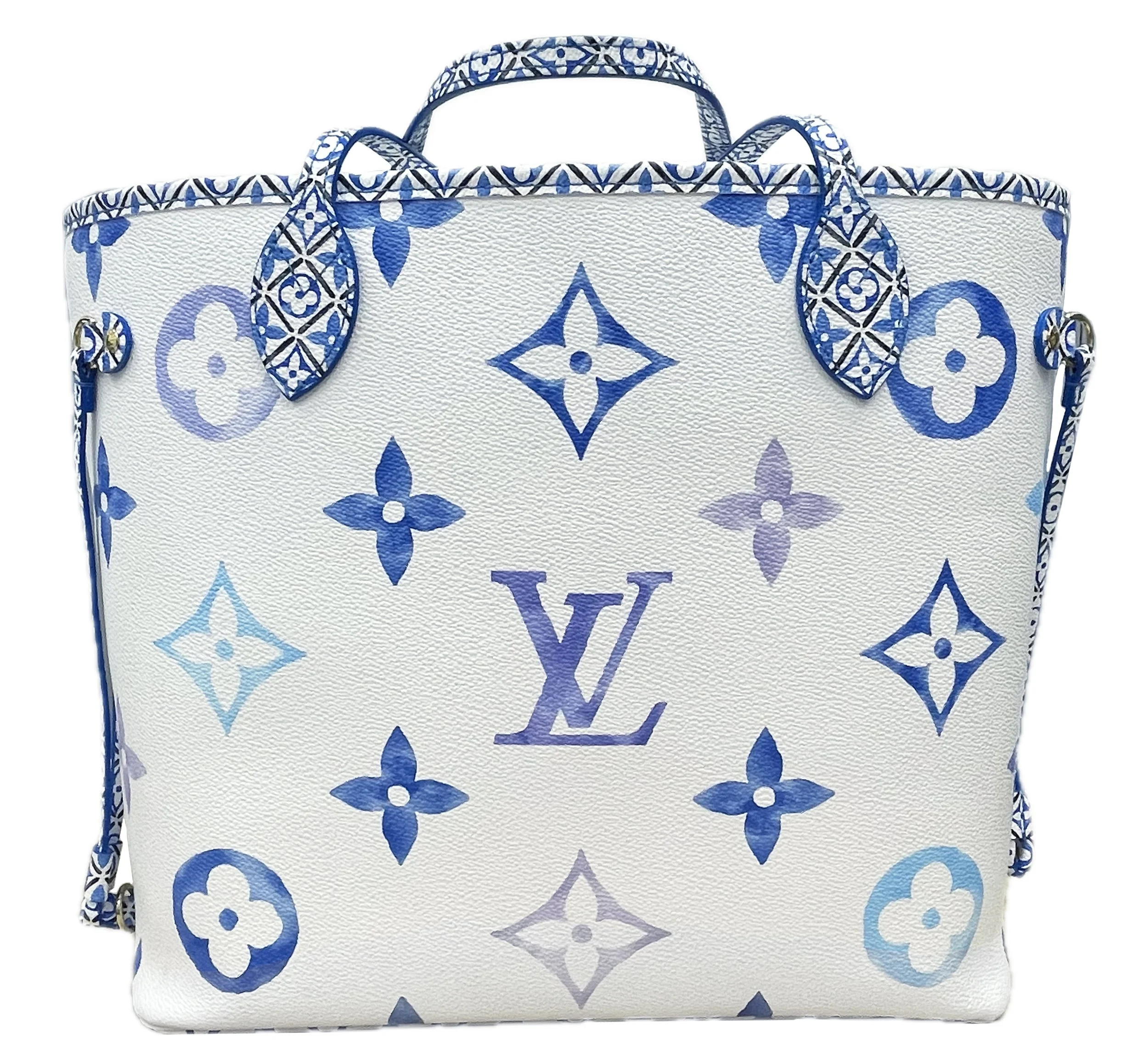 Louis Vuitton Neverfull By The Pool Blue MM