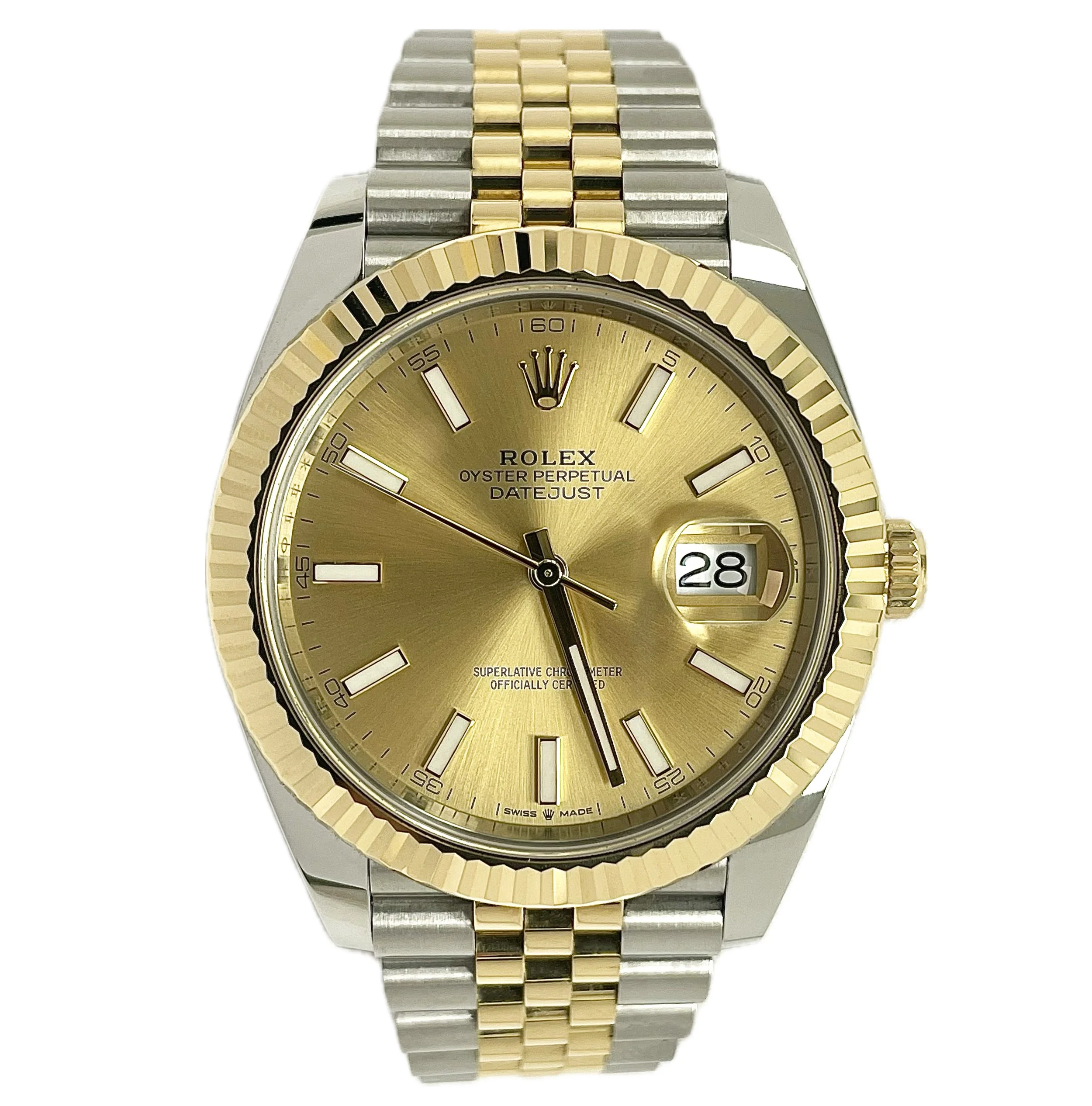 2021 Rolex 126333 Datejust Two-Tone Champagne Dial 41mm