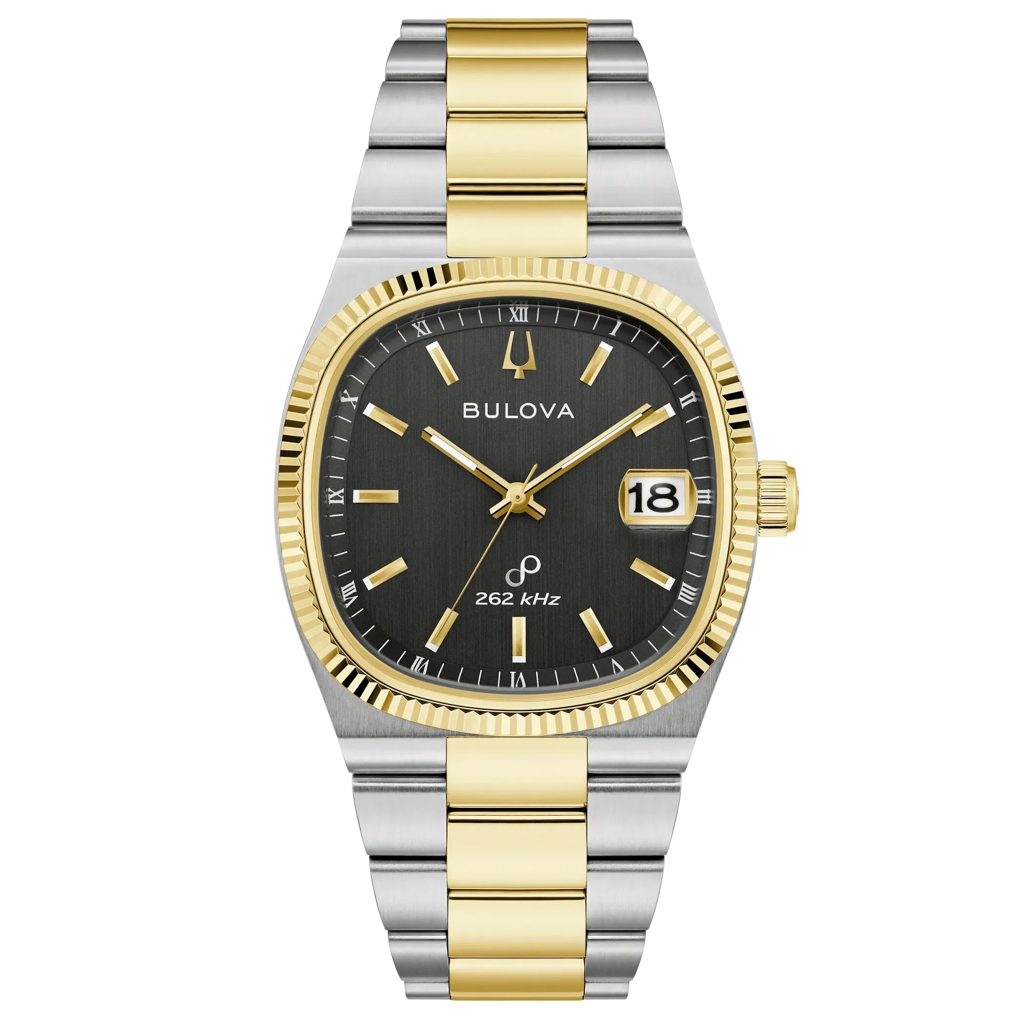 Bulova Super Seville Two Tone Black Dial 37.5mm