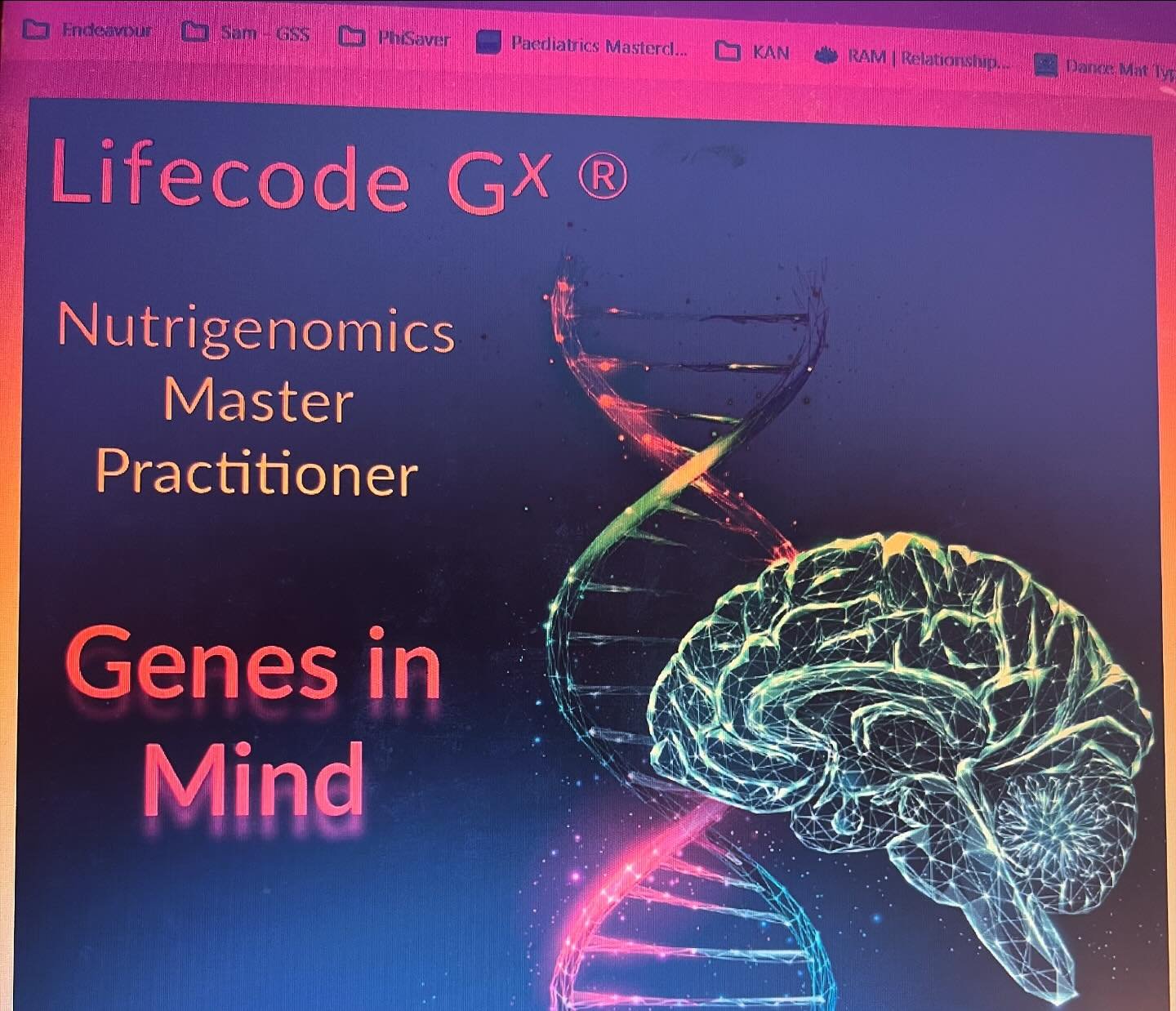 We use genetic testing and nutrigenomics quite extensively in our clinic, particularly in our PANS/PANDAs and neurodivergent patients but for many others too. Kelly is undertaking some Nutrigenomics Master Practitioner training at the moment to upski