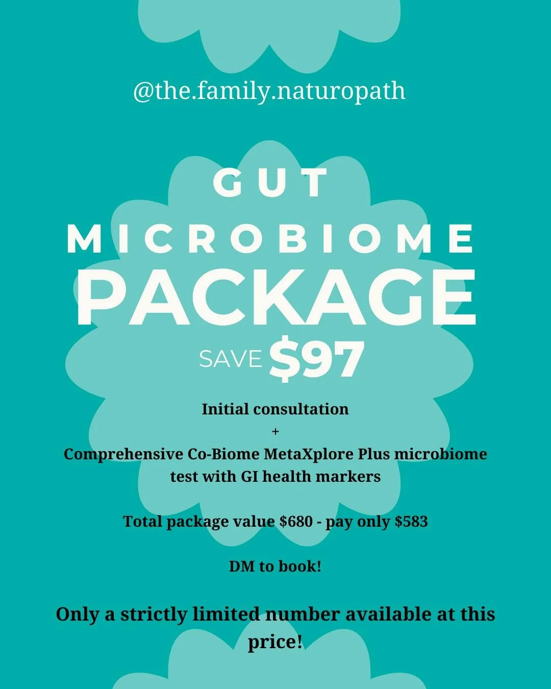 🌿 EVERYONE'S FAVOURITE SPECIAL OFFER IS BACK &ndash; Microbiome Testing Package 🌿
Ready to get to the root of your health concerns? For a very limited time, Jess is offering an exclusive discounted Microbiome Testing Package.
This package is design