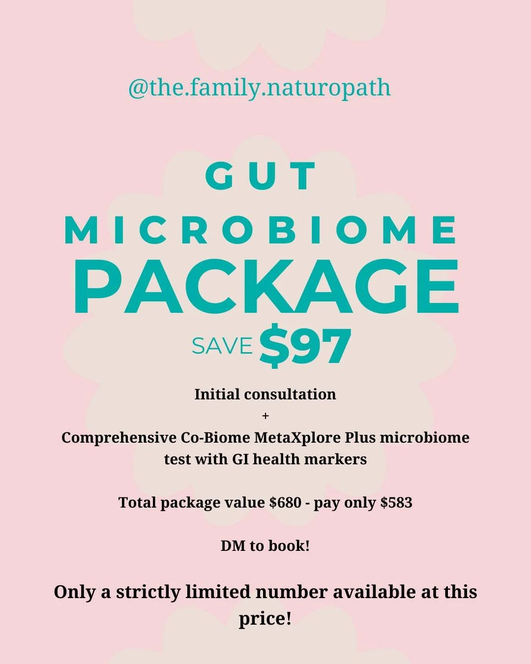 🌿 ONE PACKAGE STILL AVAILABLE &ndash; Microbiome Testing Package 🌿

Jess has only ONE exclusive discounted Microbiome Testing Package available to help you dig deeper into your health.

🧬 This package is perfect if you&rsquo;re curious about how y