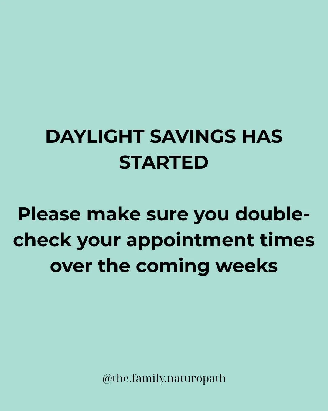 Daylight savings has now started in several Australian states. This shouldn&rsquo;t impact your appointments as long as your timezone is set correctly in Practice Better and you selected the right timezone when booking.

To be safe, please take a mom