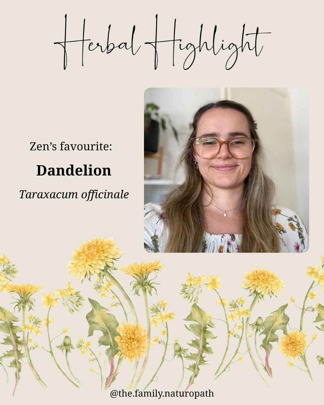 Continuing our Herbal Medicine Week 2025 highlights:
Zenobia&rsquo;s chosen herb is dandelion 🌼

Often dismissed as a weed, dandelion is in fact a powerful and resilient herb. From its bright flowers to its deep roots, every part of this plant has b