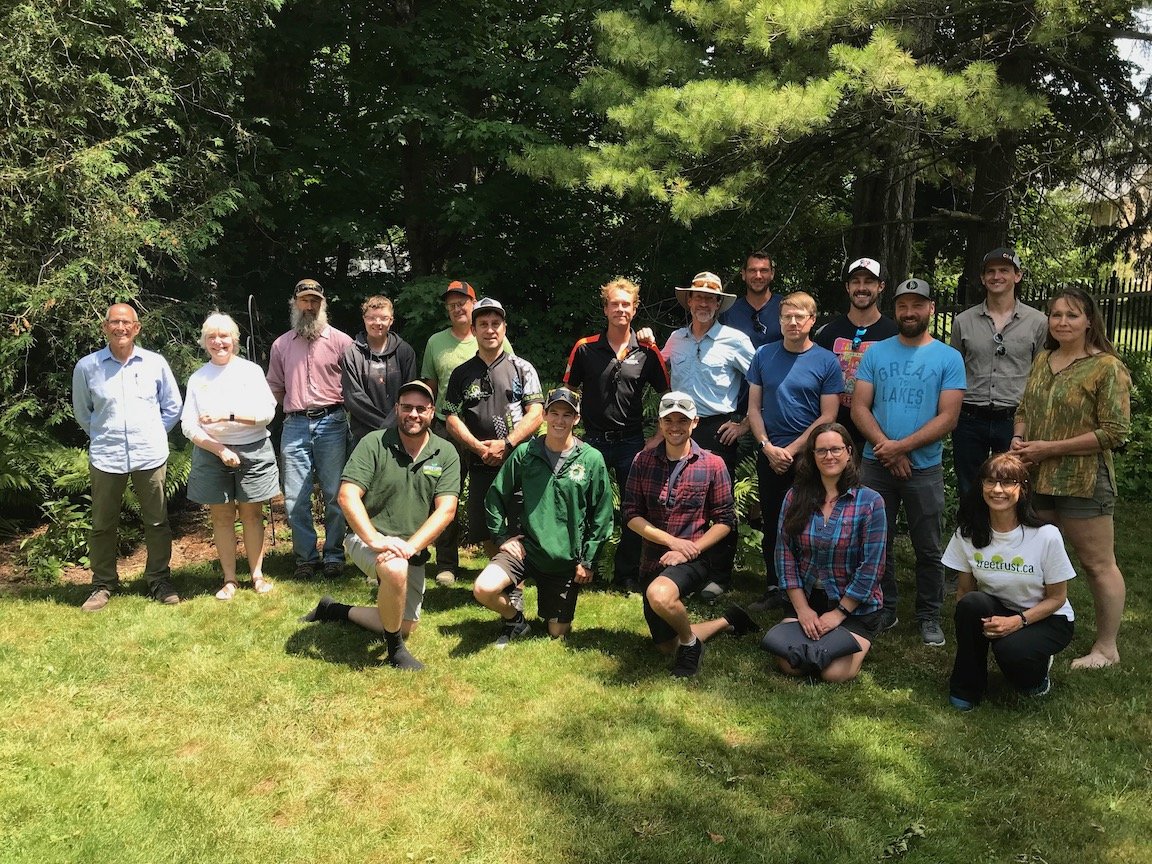 Todd with a group of Tree Trust arborists that he gave a workshop to on pruning mature trees.