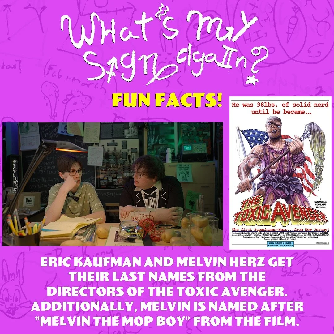 In honor of my thesis film, WHAT&rsquo;S MY SIGN AGAIN?, being screened at the upcoming Studio: Sillie Showcase, here are a couple of fun facts about the short film! I can&rsquo;t wait for everyone to see the latest cut of the film.

I am incredibly 