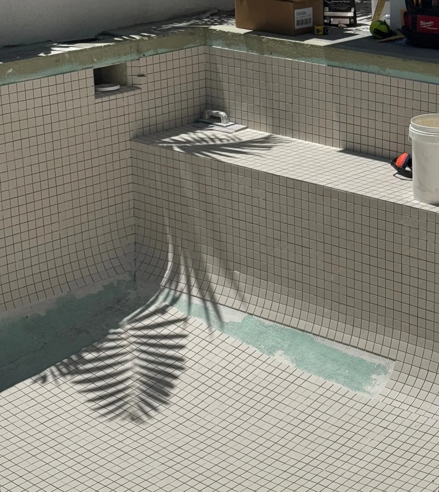 Pool incoming with @dotandpop @noosabuildingco featuring our Taupe Matt 50x50 mosaic 🤍

CT3A2115/M