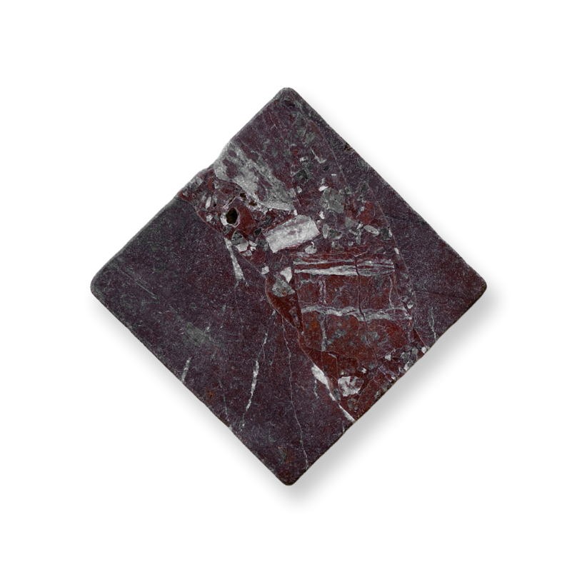 ST2V190/DOT ROSO PALAZZO TUMBLED DOT 65X65X10