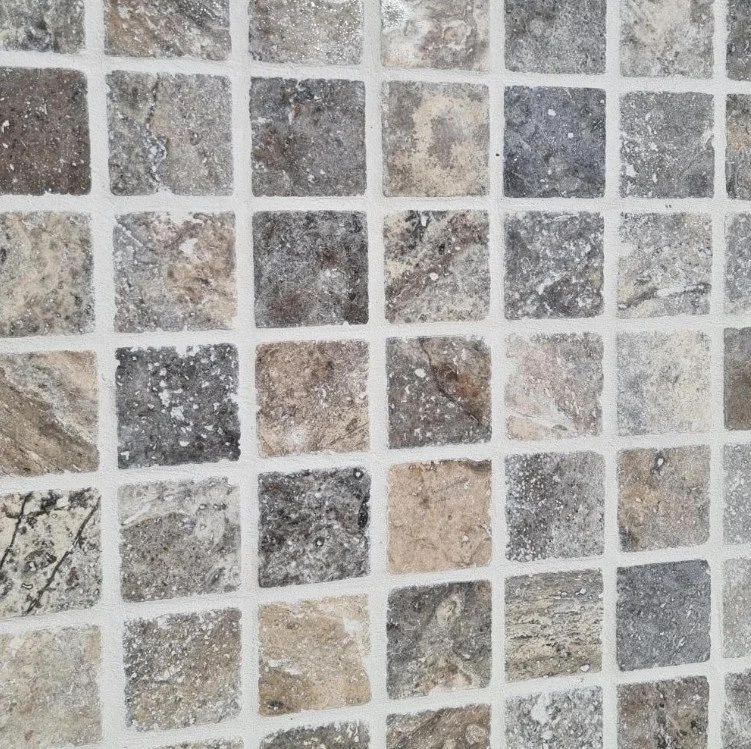 ST2S801/COB CLASSIC SILVER TRAVERTINE100X100X30MM 