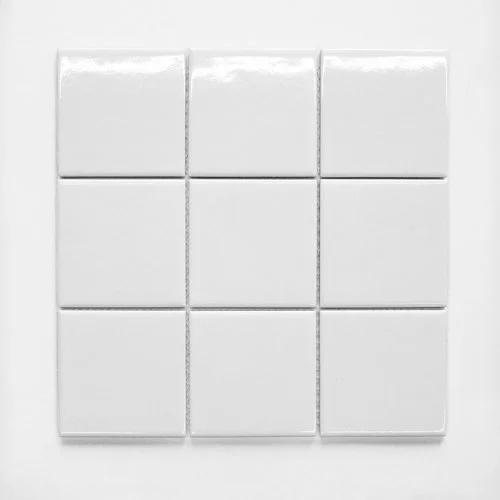 CT3A2101 WHITE GLOSS MOSAIC 100X100