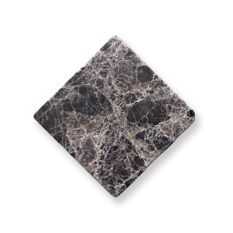 ST2V670/DOT ESPRESSO MARBLE TUMBLED DOT 65X65X10