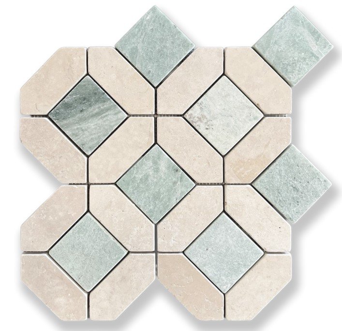 ST2V763/TMB SIESTA VERDI LIMESTONE MOSAIC