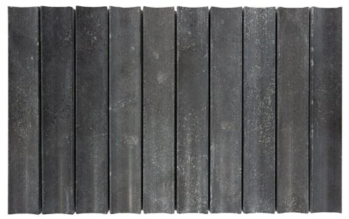 ST7A303/C GREY LIMESTONE CONCAVE FLUTE HONED 198X318X12MM