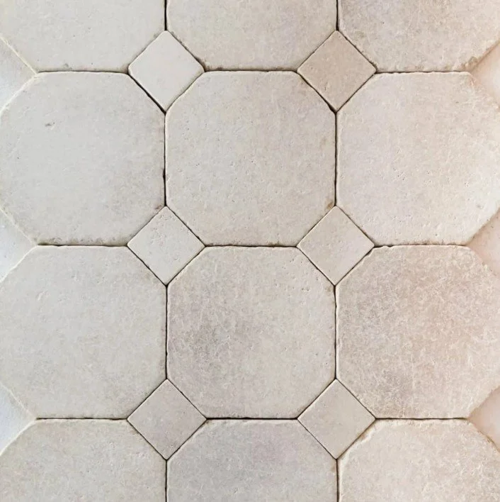 ST1G117/OCT MARIA AGED LIMESTONE OCTAGON 305X305 & MARIA INSERT 20MM