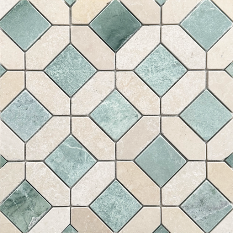 ST2V763/TMB SIESTA VERDI LIMESTONE MOSAIC