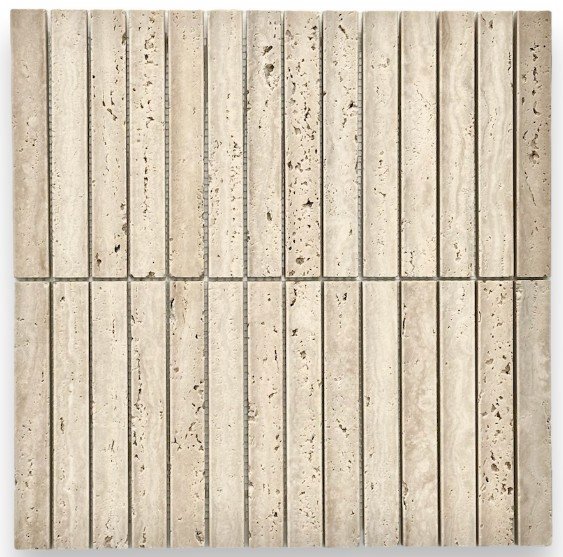 ST2V802/MINICC TRAVERTINE MINI CONCAVE FLUTE 305X305X13MM