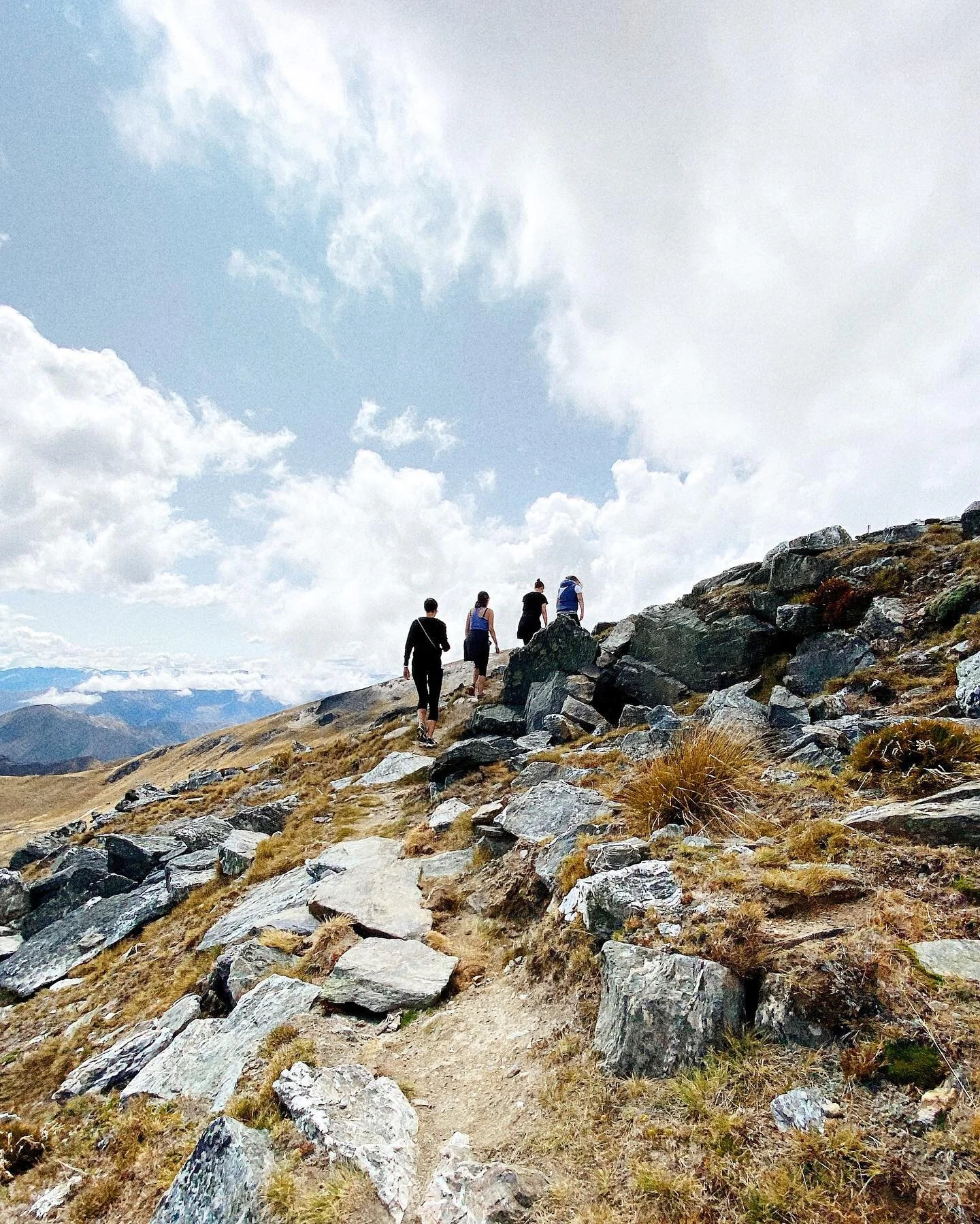 Pictured: @jess_lockwood5 hens hike. Not pictured: the glasses of champagne that we sipped on our way up to the summit 🥂✨