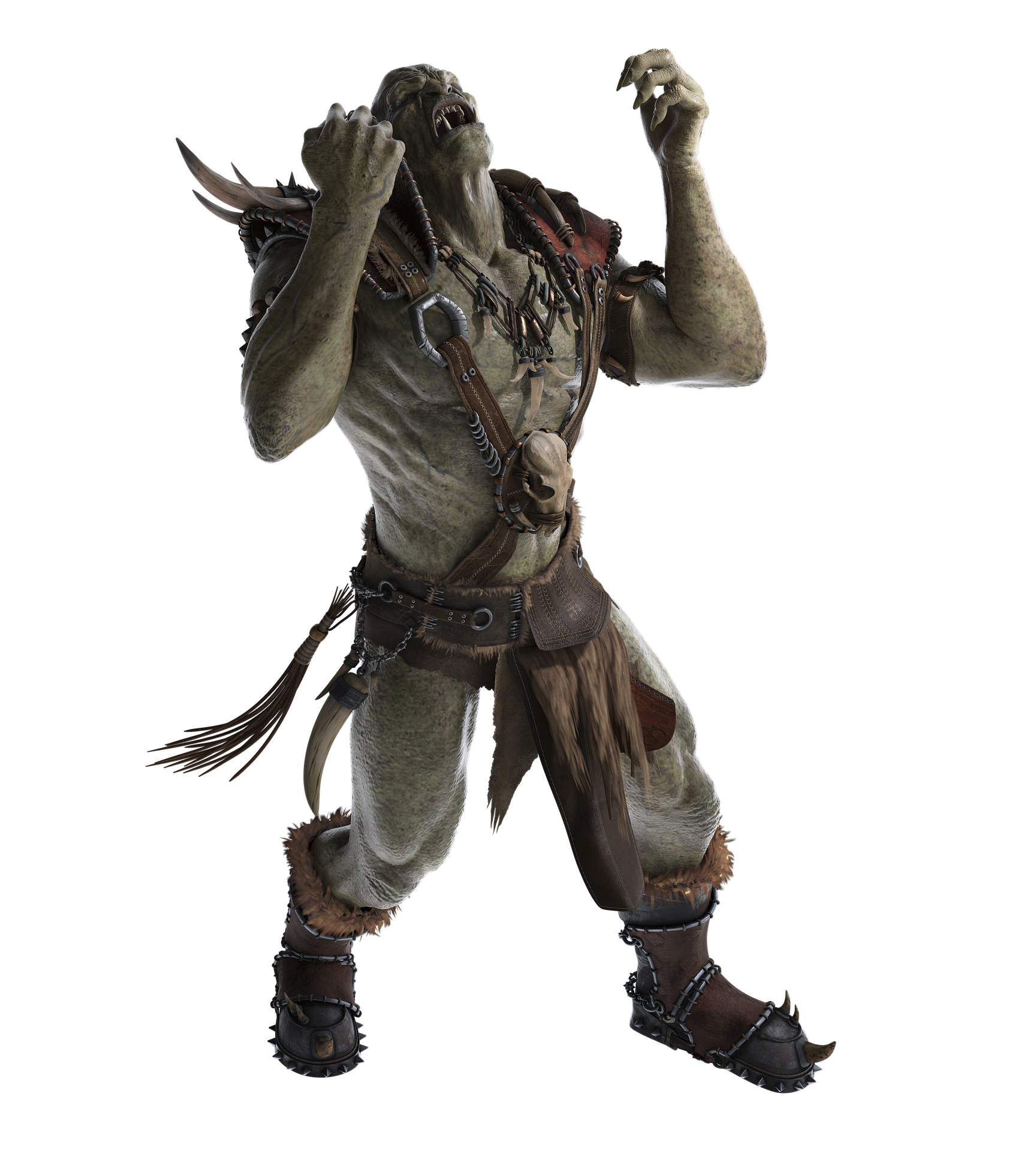 Olaf the Ogre looks angry.