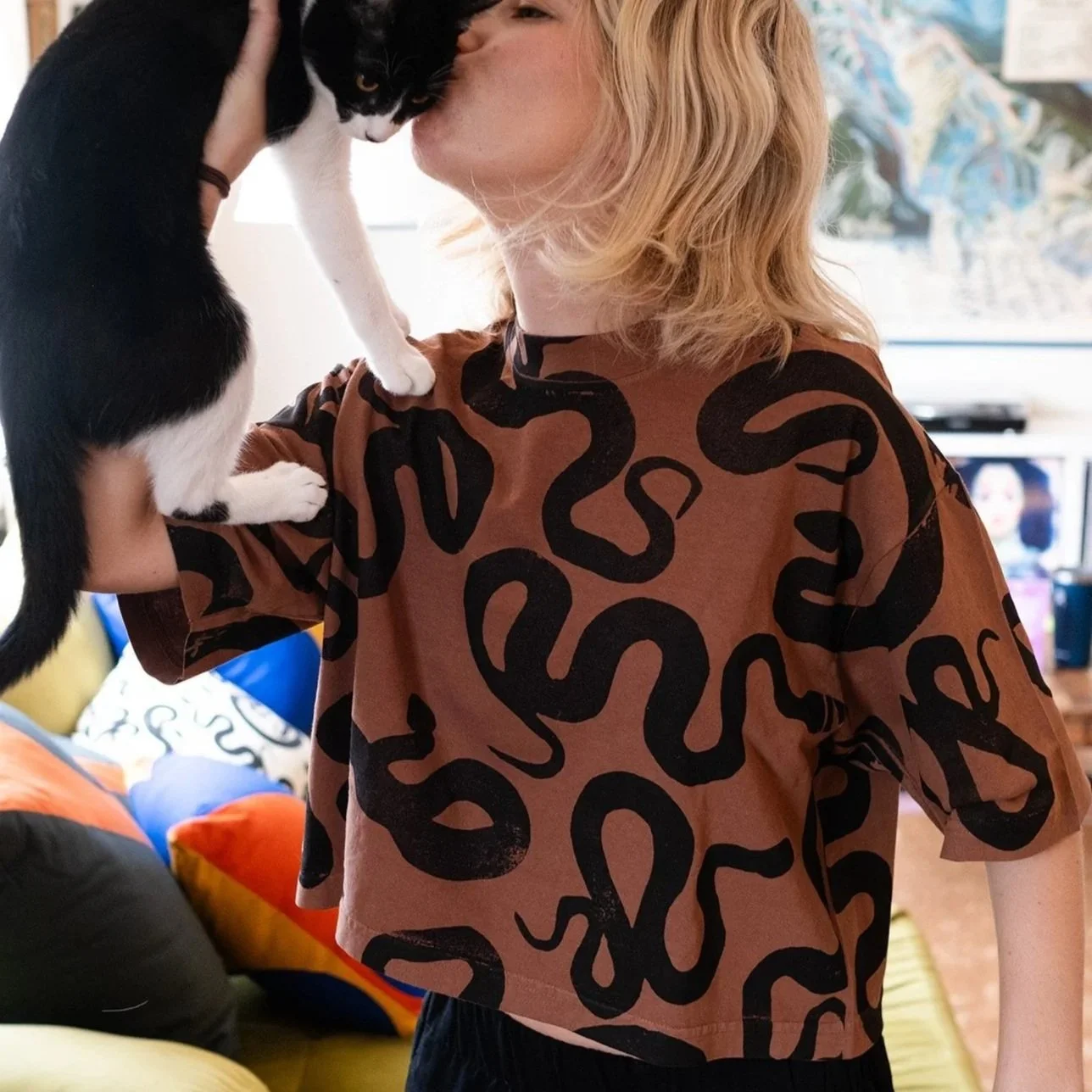 Snakes Crop Studio Shirt
