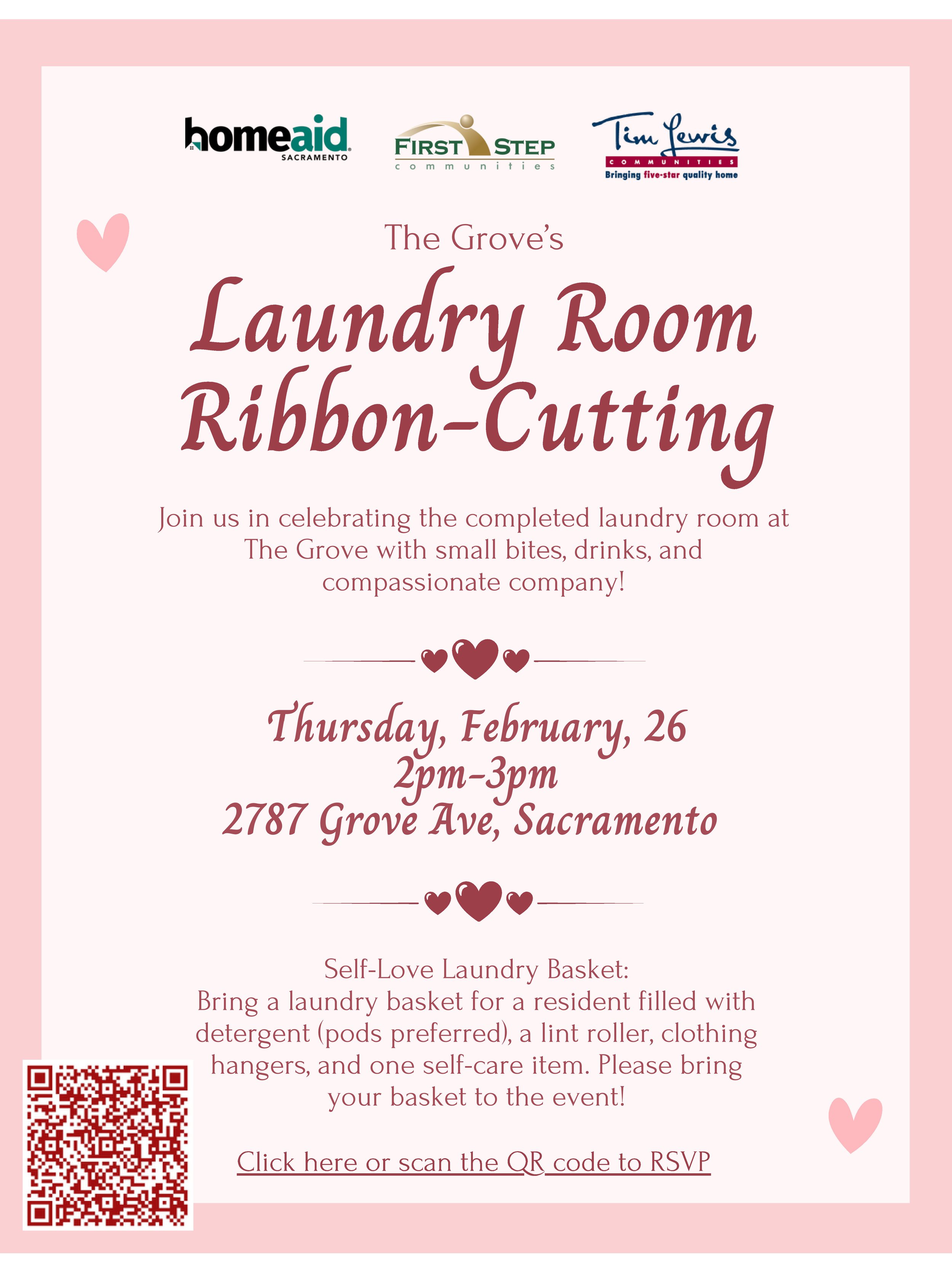 Homelessness Ribbon The Grove’s Laundry Room Ribbon-Cutting — HomeAid® Sacramento ...