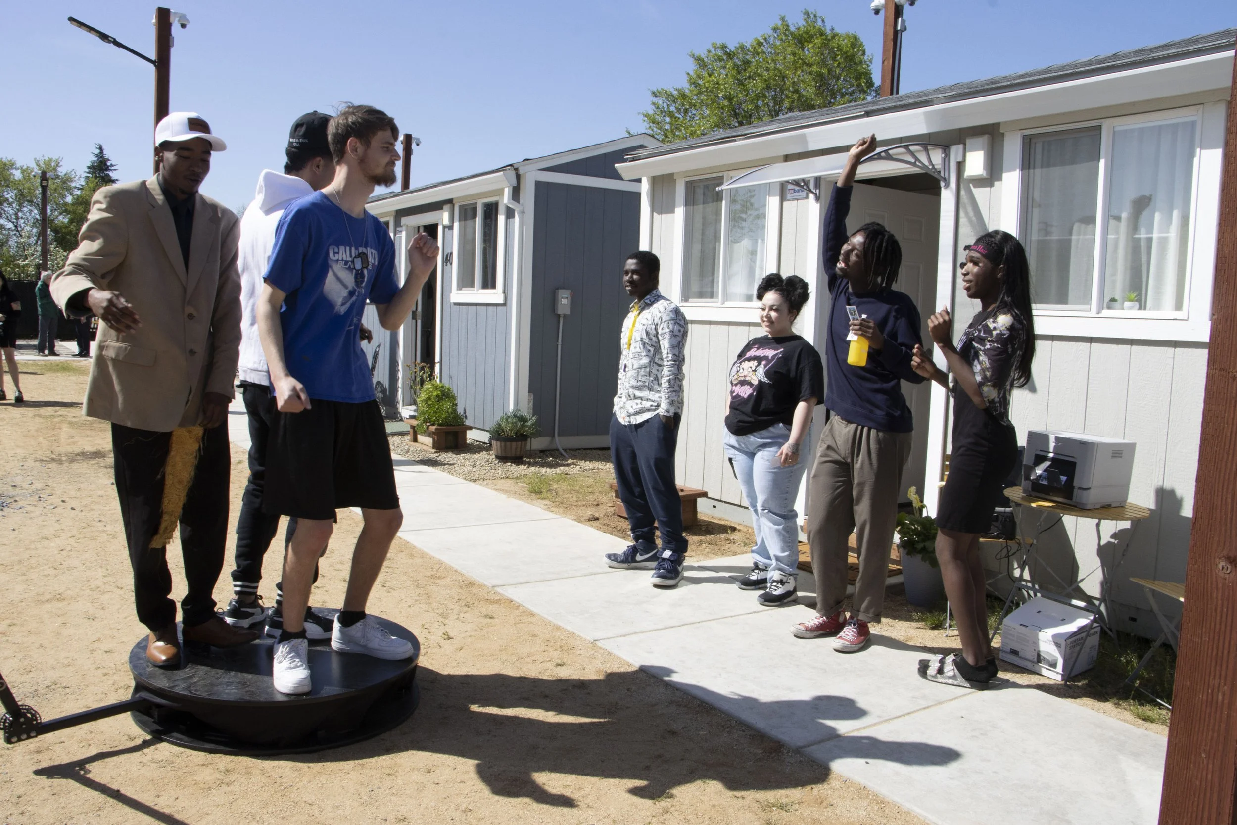 The Grove residents celebrate