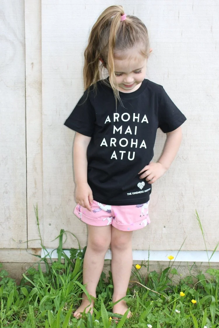 Kids Aroha Mai Aroha Atu tee — The Kindness Institute
