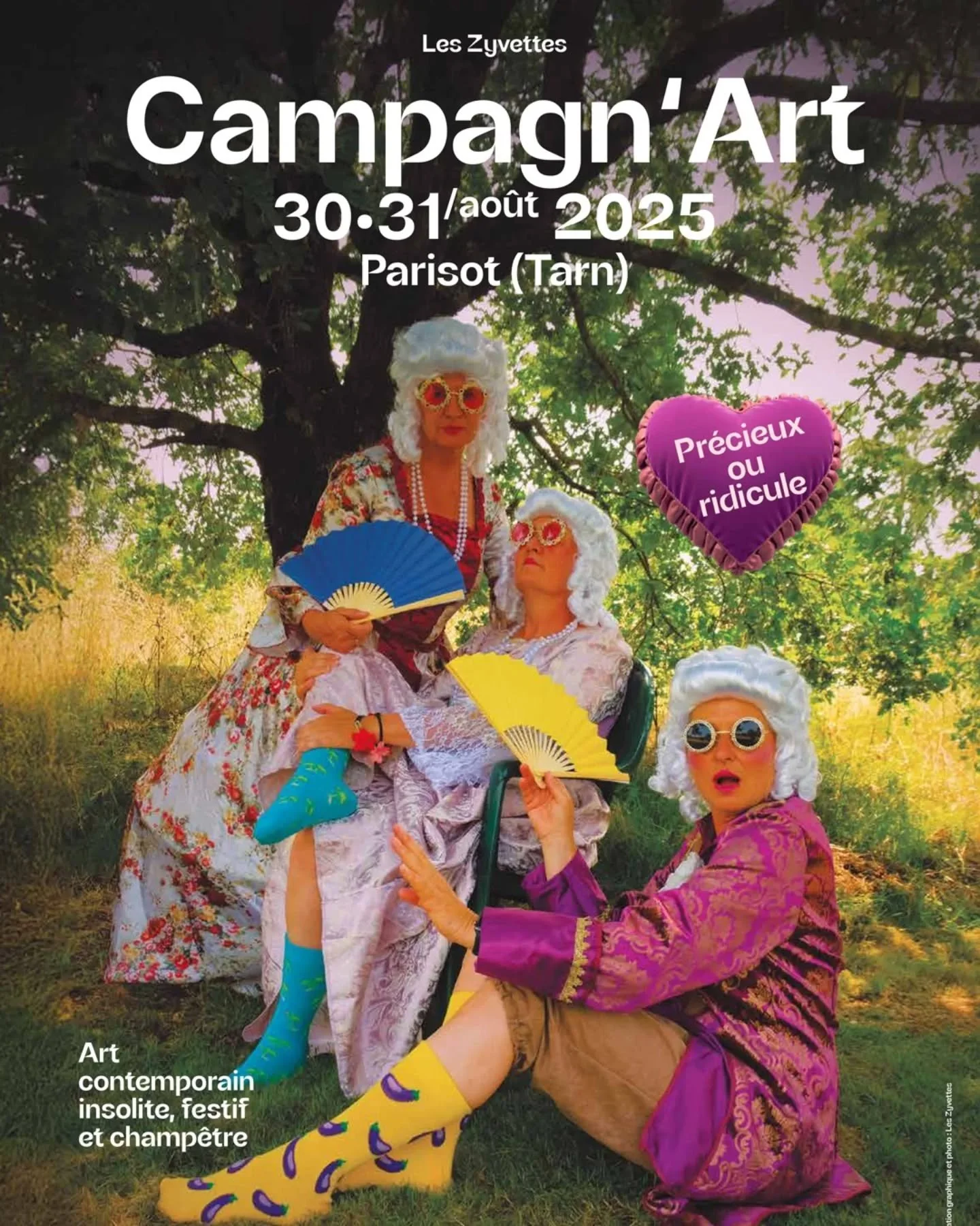 C'est dans une semaine! Je suis ravie de participer &agrave; cette 4&egrave;me &eacute;dition de Campagn'art.
Un festival d&rsquo;art contemporain, insolite, festif et champ&ecirc;tre dans un lieu magique &agrave; Parisot dans le Tarn. Nous seront 37
