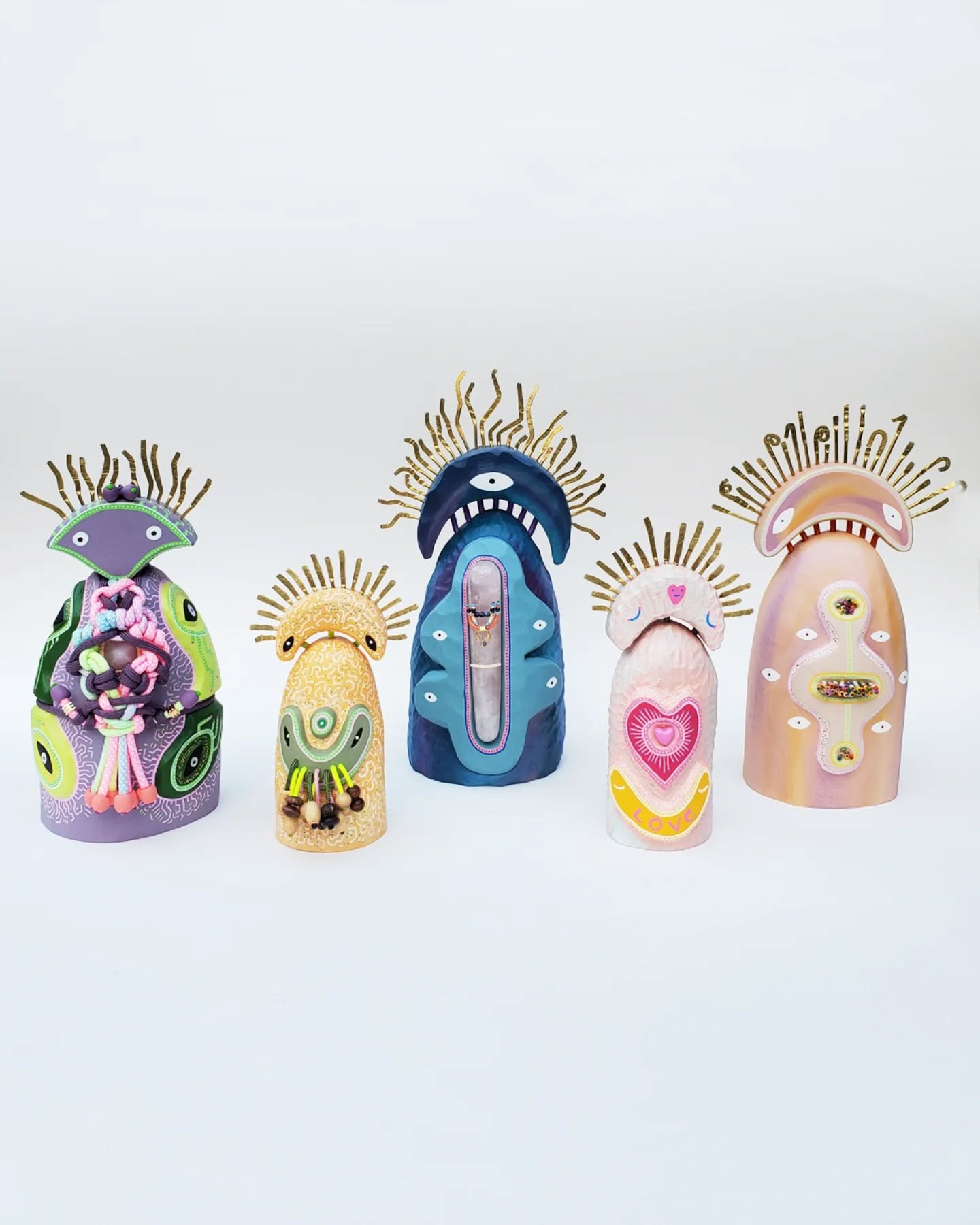 Totems - s&eacute;rie D&eacute;it&eacute;s // Deity series. 

#contemporarysculptures #surrealart #abstractart