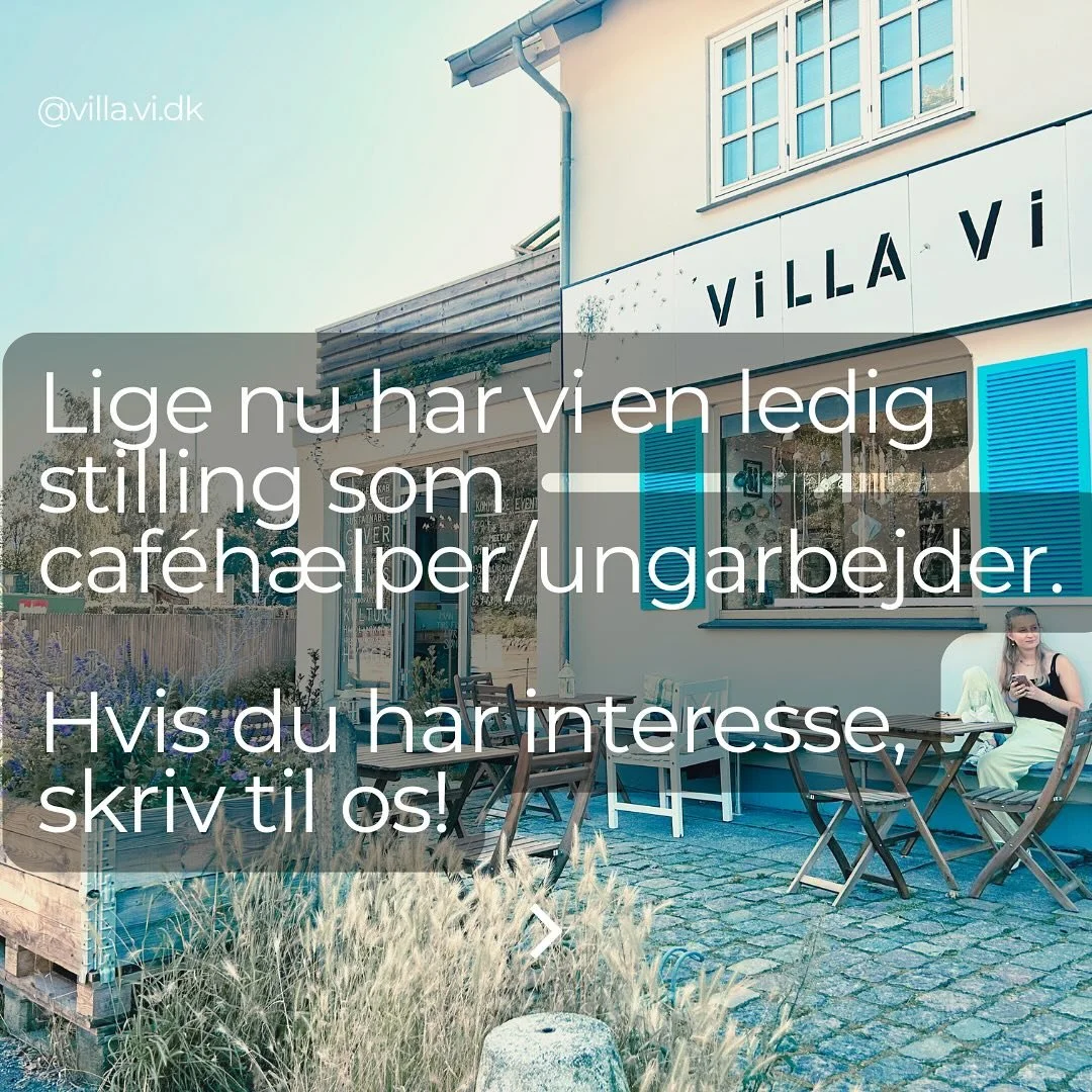 Lige nu har vi en ledig stilling som caféhjælper/ungarbejder. 💫
I starten vil jobbet primært bestå i at hjælpe med afrydning af borde, opvask, oprydning samt servering af mad. 💪🏼🫧
Har du lyst til at høre mer