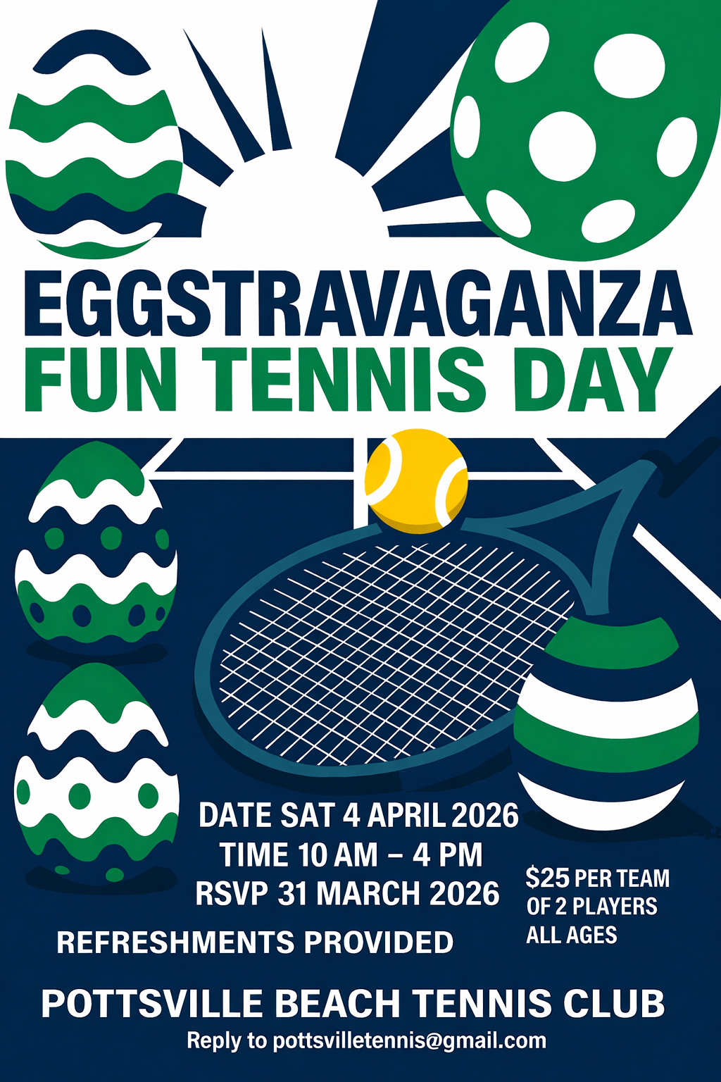  EGGSTRAVAGANZA Fun Tennis Day