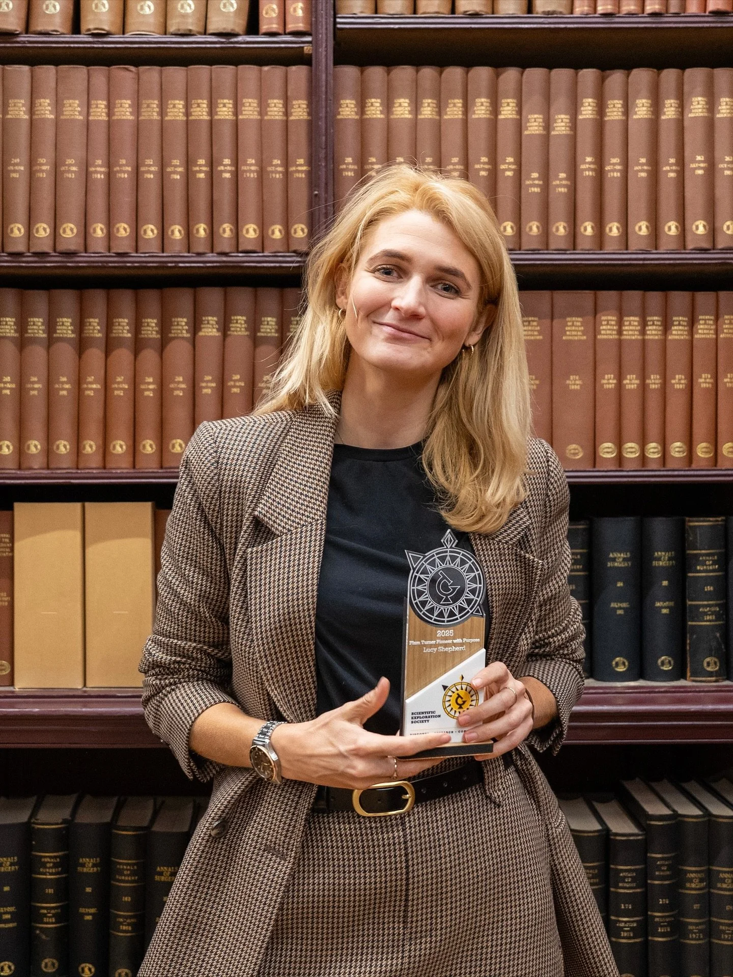 It was a surprise and an honour to receive the Plum Turner &lsquo;Pioneer with Purpose Award&rsquo; from the @sesexplore at the Oscars of Exploration 2025.

@sesexplore have been so supportive during my expedition career and I honestly don&rsquo;t kn