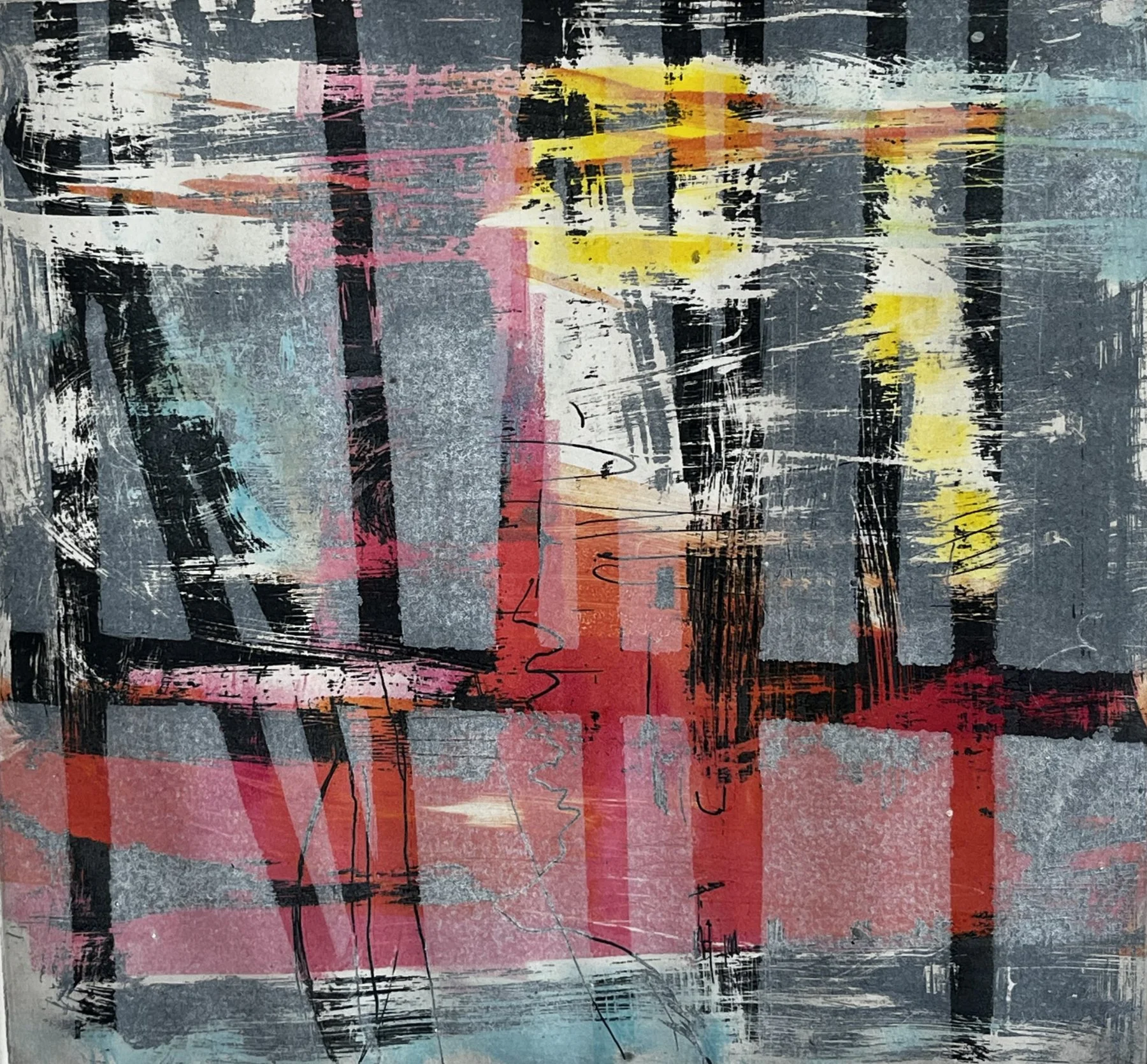 MAPPING 2. photo intaglio monoprint