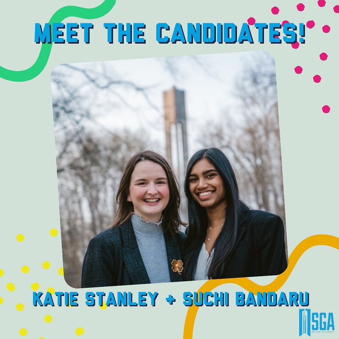 Meet the Candidates: Katie Stanley &amp; Suchi Bandaru! Swipe to read a little bit about their campaign.