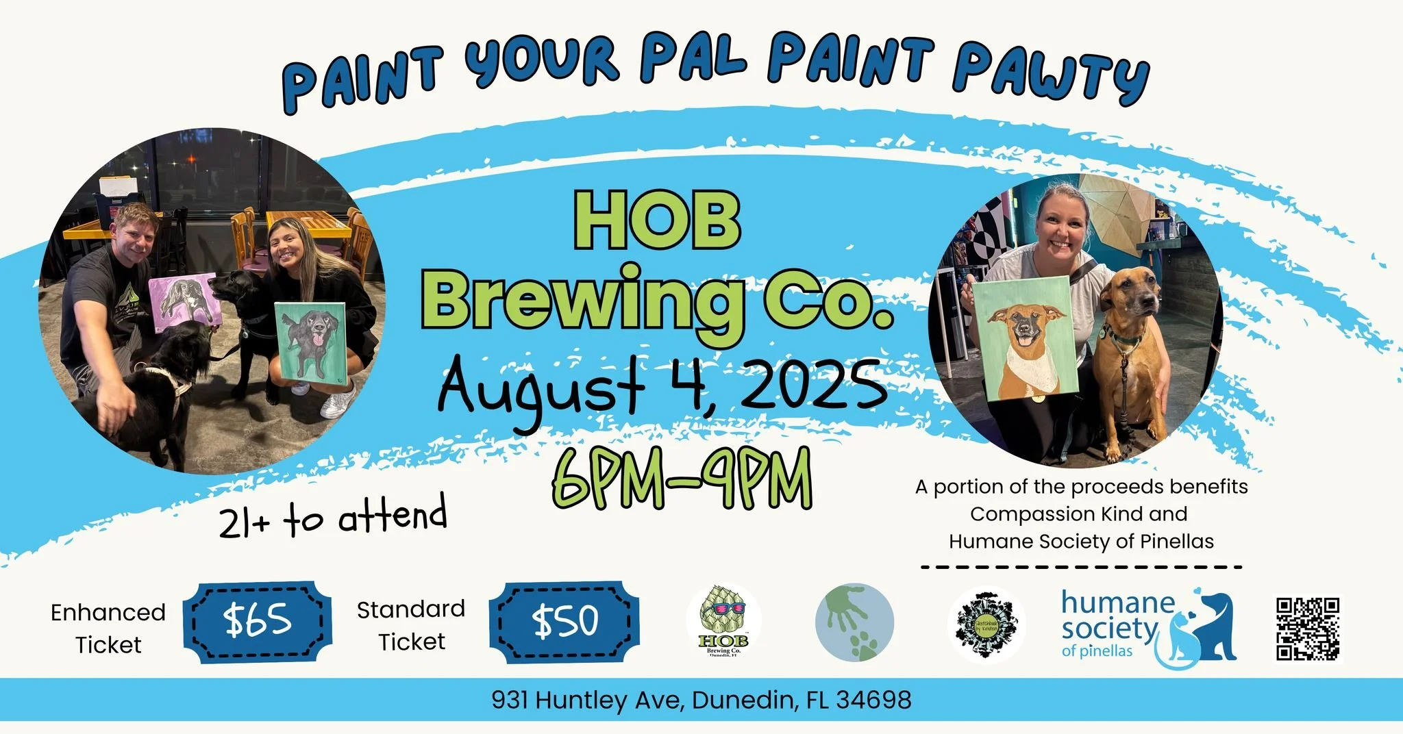 Paint Your Pal Paint Pawty - Humane Society Pinellas Fundraiser
