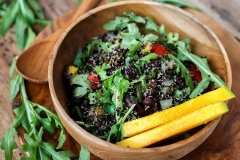 Healthy vegetarian food served at D'Álijo Retreat Center, Cabeceiras de Basto