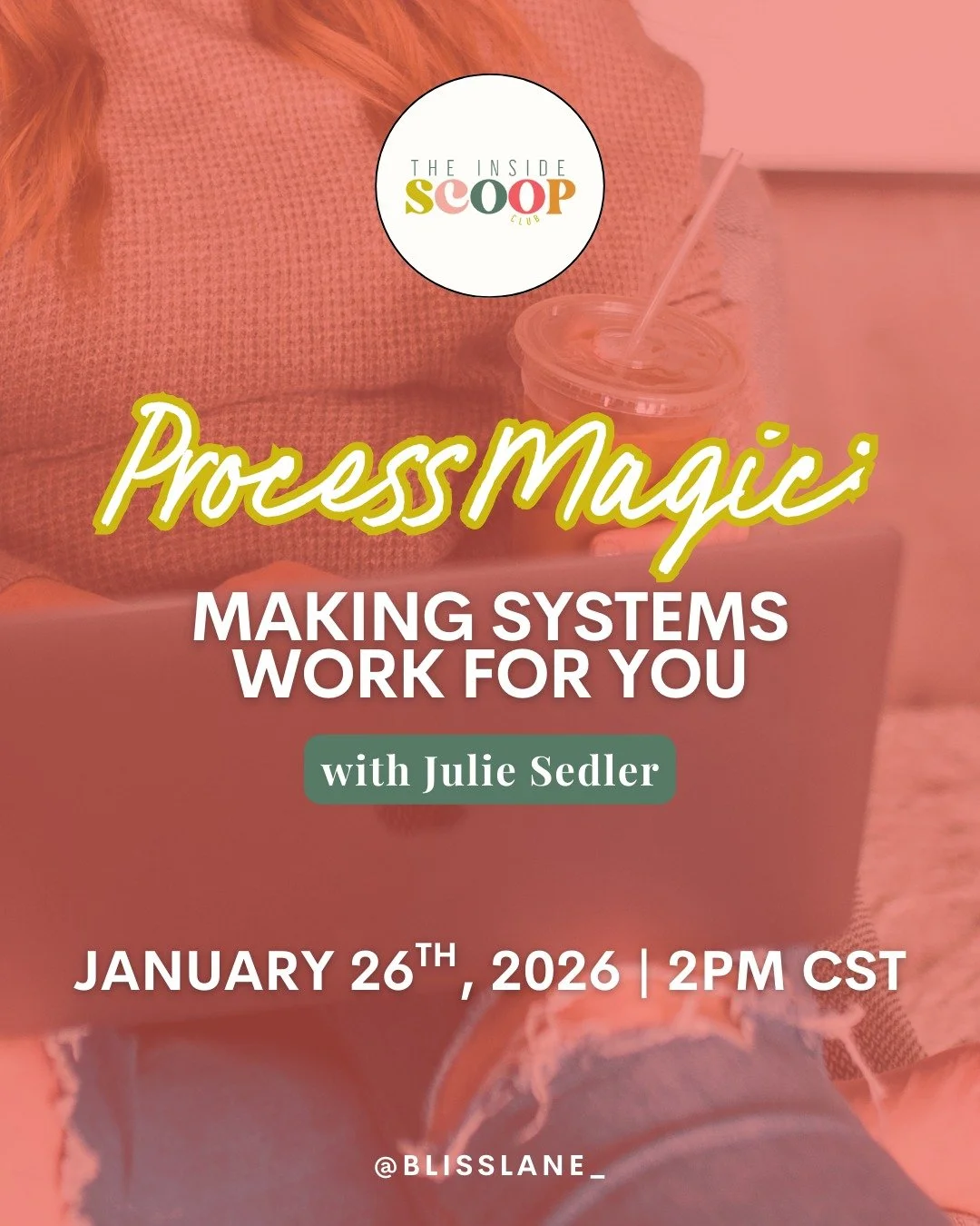 We&rsquo;re welcoming Process Magic into The Inside Scoop Club for a conversation about creating systems that actually support your life and your goals.

@julie_sedler_author has 20+ years experience in varied industries, a degree in Chemical Enginee