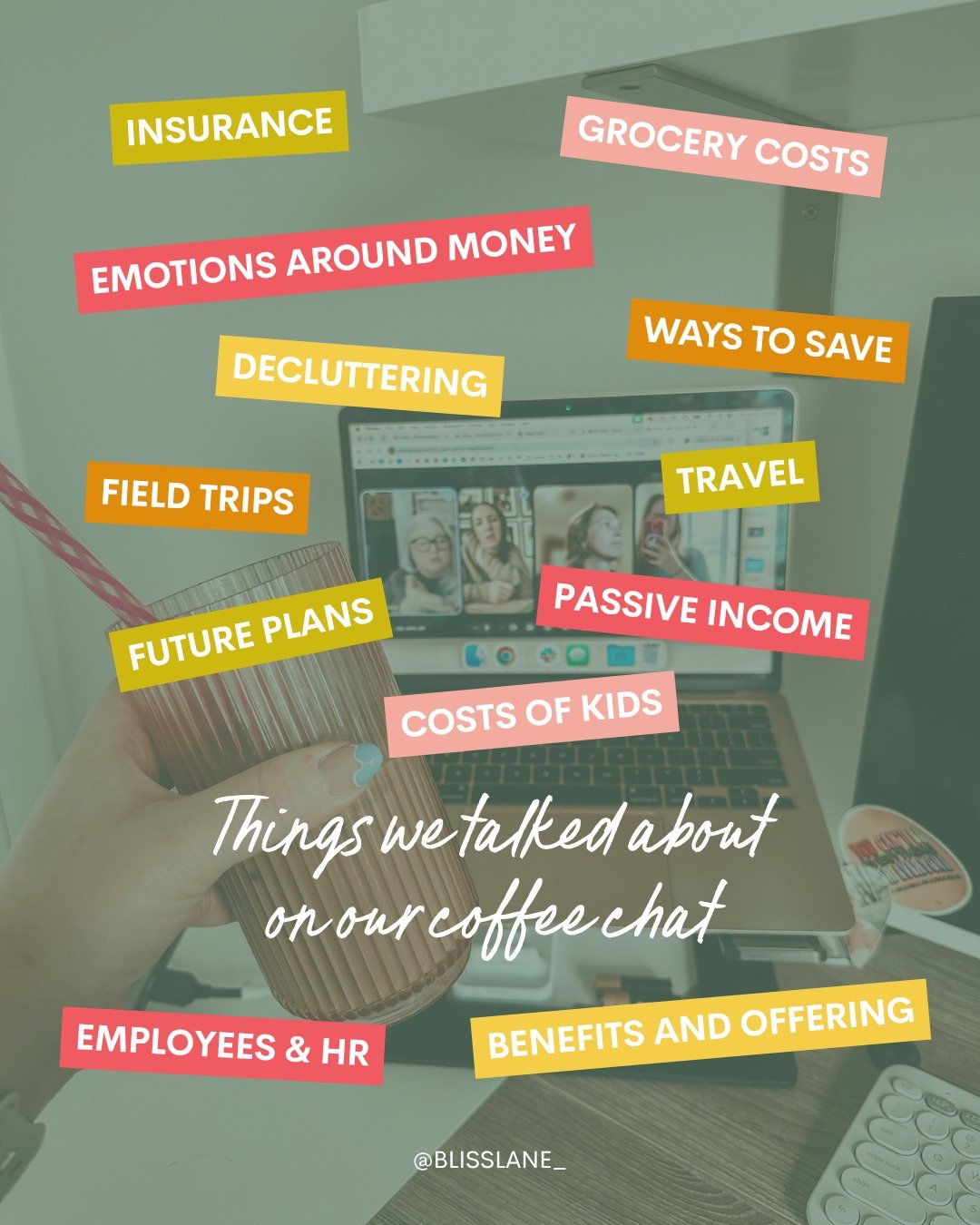 When you're in the coffee chat with the Money Mindset topic and you cover a little bit of everything! These women are cheering each other on in every part of life and I couldn't be happier seeing this little space on the internet grow.

When I say ch