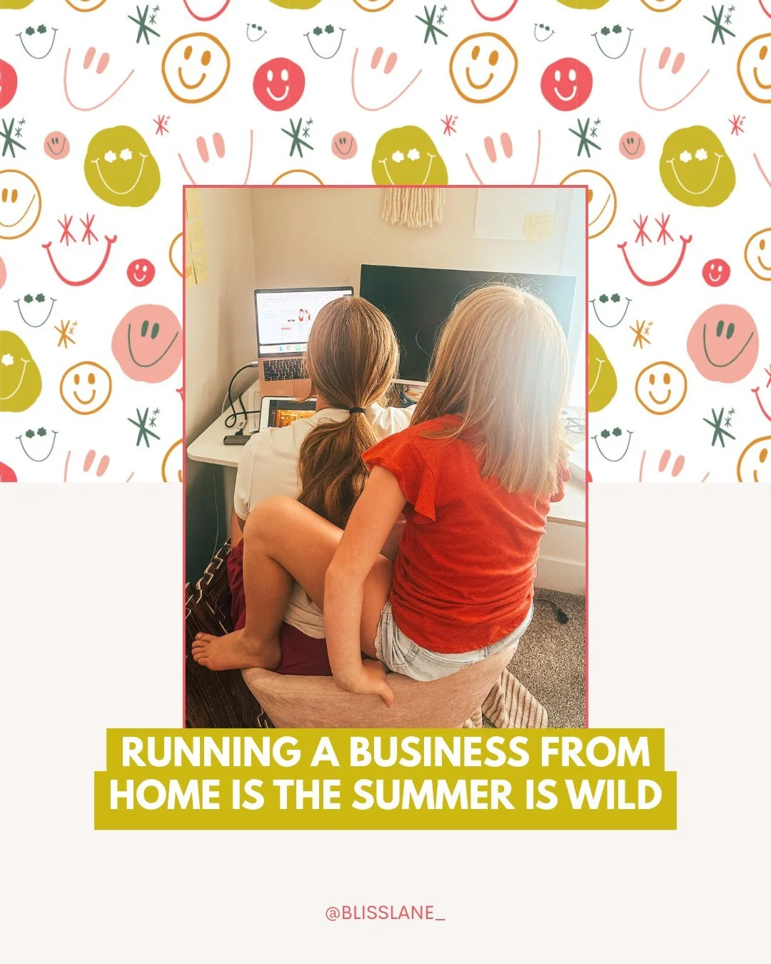 Like, yes I can absolutely write your entire month of social media content after I blow up this bounce house and get someone their 14th snack.

I used to need quiet, perfect conditions to get any work done. But now I just have to figure out how to ma