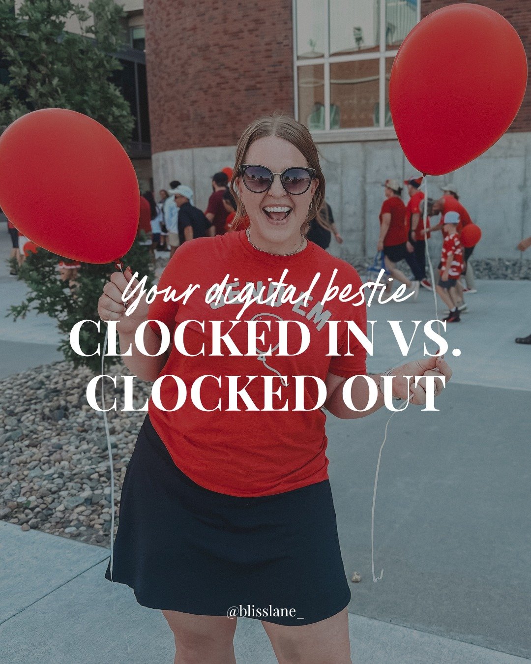 Clocking in hard, but one of the best things I learned in the last few years was HOW to clock OUT! 🥰