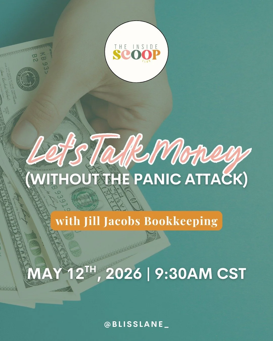 Jill Jacobs, founder of @jilljacobsbookkeeping will lead a short, no-BS conversation about business finances&mdash;aka the stuff most business owners avoid until tax season hits and the panic sets in.

Jill Jacobs is the owner of Jill Jacobs Bookkeep