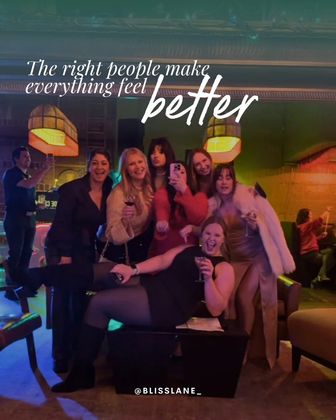 Finding your group can change every single part of your life.

The group of friends who helps you save money. The one who you can vent to. The one who brings you coffee. The group that celebrates each other. The one who loves your kids as their own. 