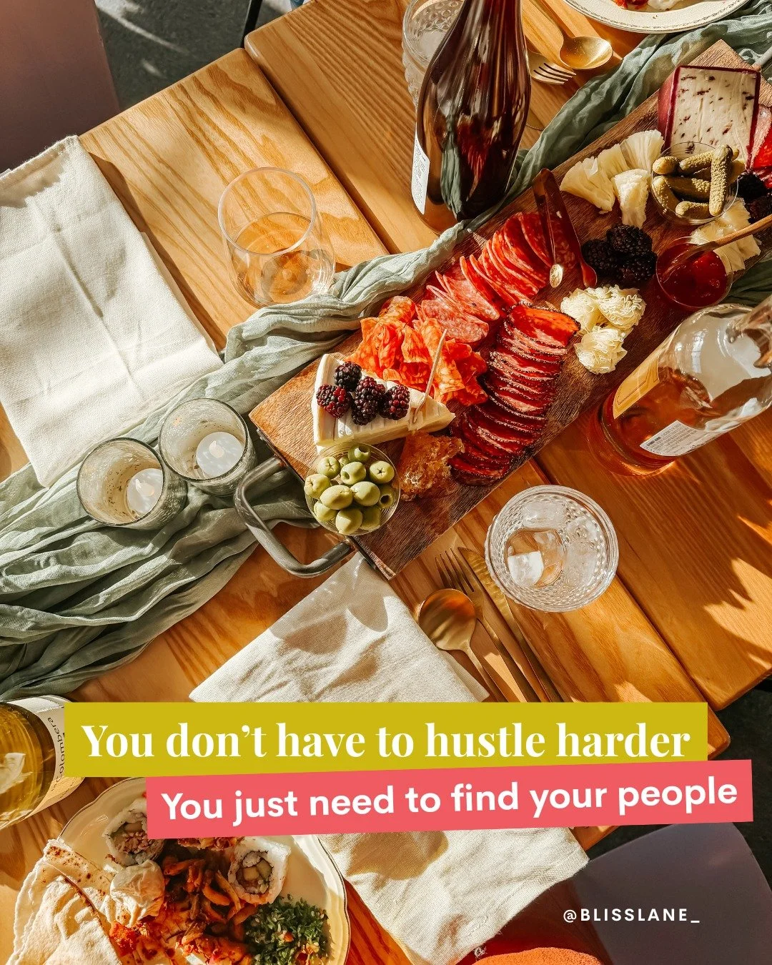 I got a newsflash that success doesn't actually mean doing everything on my own. The biggest shifts happened in my business when I found people to learn from, lean on, brainstorm with, and grow alongside while venting and cheering each other on. I wo