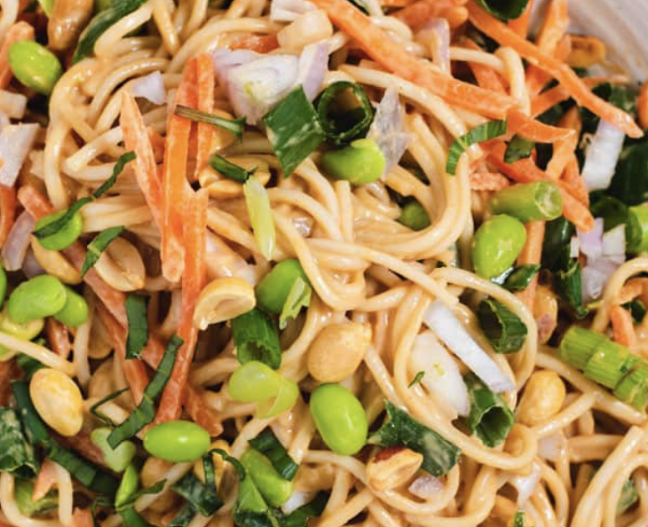 Cold Noodle Salad w. Peanut Sauce (16 oz)