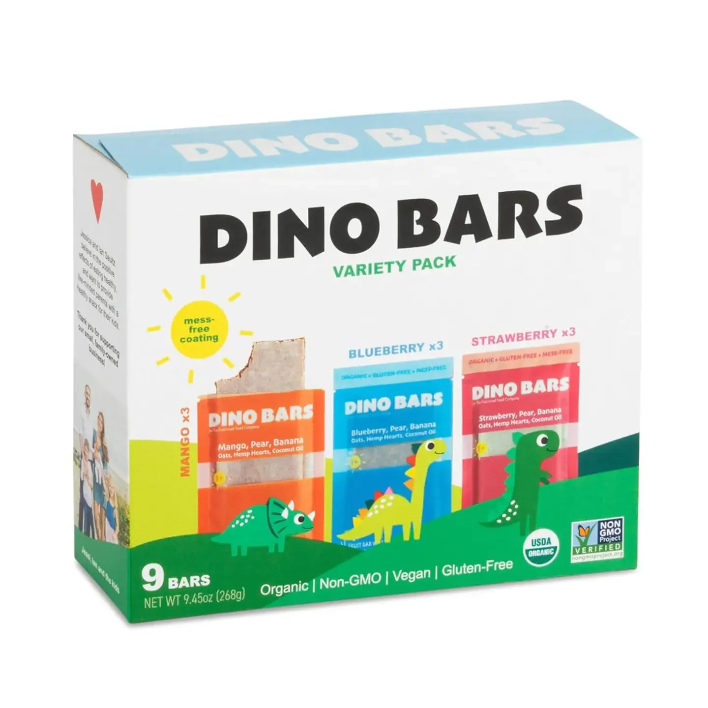 Dino Bars Variety Pack - Organic Kids' Snack